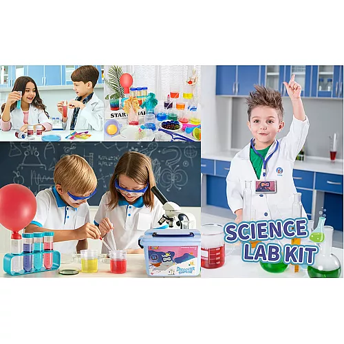 Научный STEM набор Лаборатория с халатом (30 экспериментов) Научный STEM набор Лаборатория с халатом (30 экспериментов)