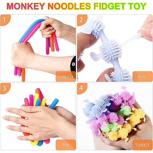 Розвиваючий сенсорний набір гумки Палички і гусениці (4 шт)