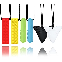 Жувальний сенсорний набір Лего, кристали і зуби акули (6 шт)