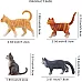 Развивающий набор мини фигурки Серые и рыжие кошки (8 шт) от Toymany