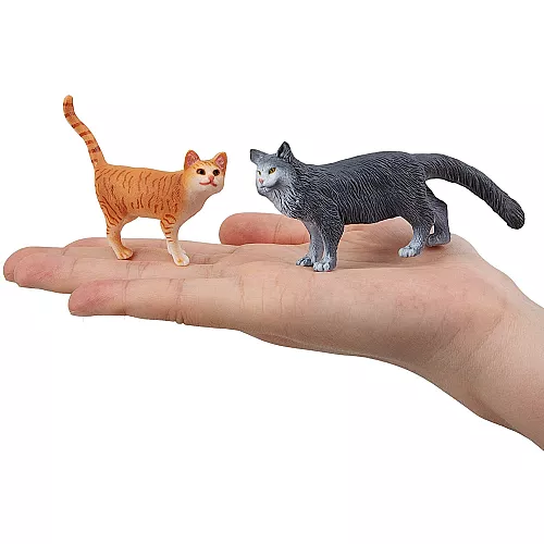 Развивающий набор мини фигурки Серые и рыжие кошки (8 шт) от Toymany Развивающий набор мини фигурки Серые и рыжие кошки (8 шт) от Toymany