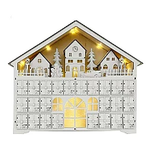 Адвент календар Різдвяний будиночок з LED підсвічуванням