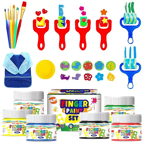 Набір для творчості Пальчикові фарби з валиками