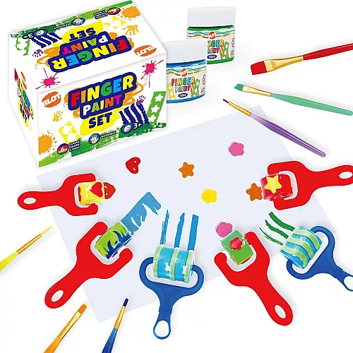Набір для творчості Пальчикові фарби з валиками