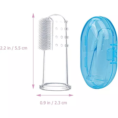 Детская зубная щетка на палец в футляре (1 шт)