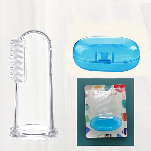 Детская зубная щетка на палец в футляре (1 шт)