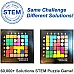 Настольная логическая STEM игра Цветные пазлы