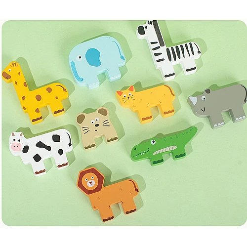 Розвиваюча дерев'яна гра балансир Тваринки від Obetty