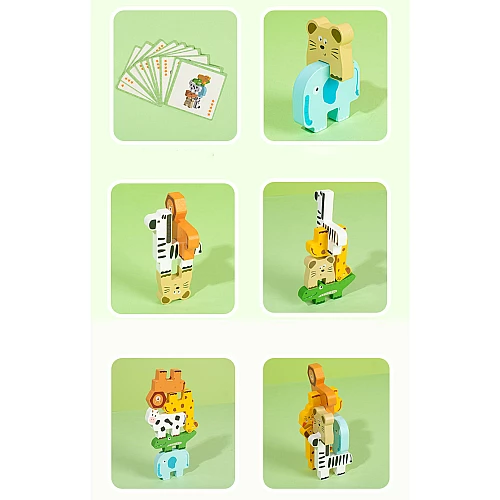 Розвиваюча дерев'яна гра балансир Тваринки від Obetty