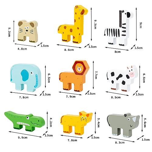 Розвиваюча дерев'яна гра балансир Тваринки від Obetty