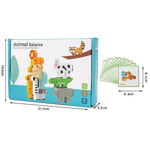 Розвиваюча дерев'яна гра балансир Тваринки від Obetty