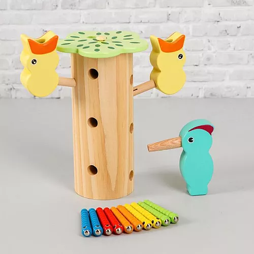 Развивающая магнитная игра Поймай червячков от Obetty