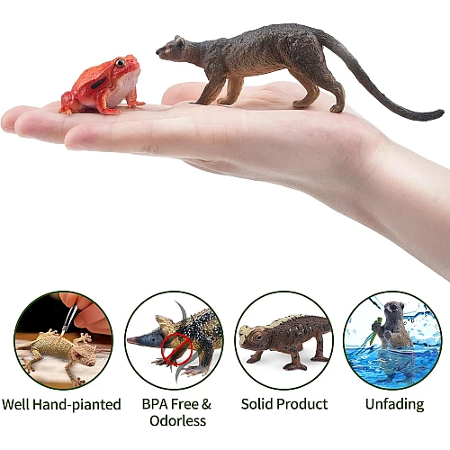 Розвиваючий набір міні фігурки Тварини Мадагаскару (12 шт) від Toymany