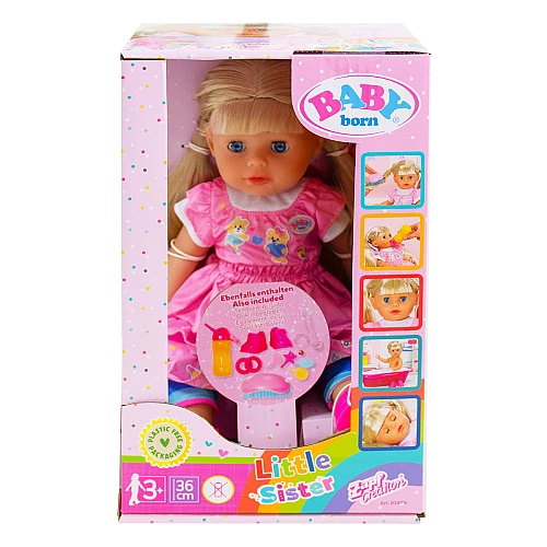 Кукла baby born Младшая сестренка (36 см) Кукла baby born Младшая сестренка (36 см)
