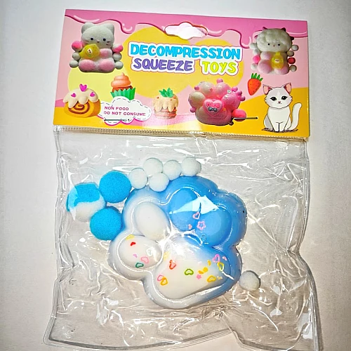 Сенсорная игрушка-антистресс Лапка сквиш (7 см) Сенсорная игрушка-антистресс Лапка сквиш (7 см)