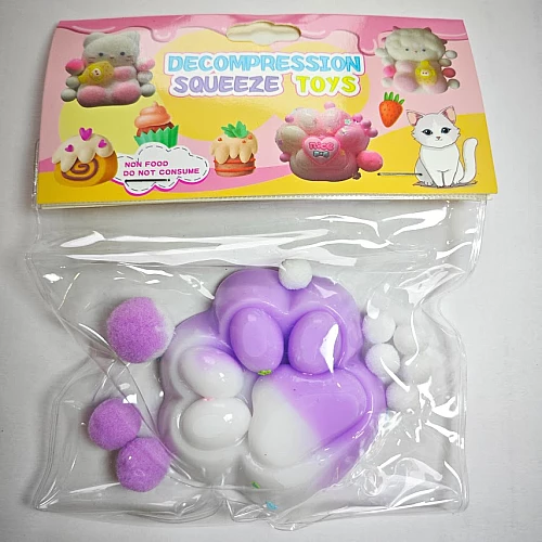 Сенсорная игрушка-антистресс Лапка сквиш (7 см) Сенсорная игрушка-антистресс Лапка сквиш (7 см)