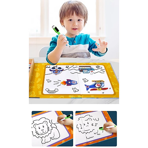 Дерев'яна магнітна дошка Транспорт