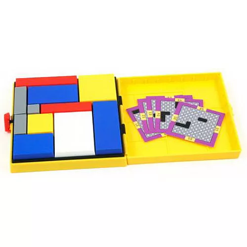Настольная игра головоломка желтая Блоки Мондриана Настольная игра головоломка желтая Блоки Мондриана