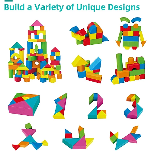 Строительный набор Мягкие блоки (94 кубика)