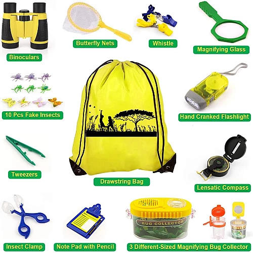 Розвиваючий STEM набір для вивчення комах (24 предмети)