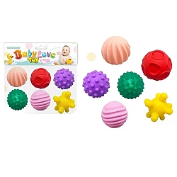 Набір сенсорних м'ячиків (6 шт)