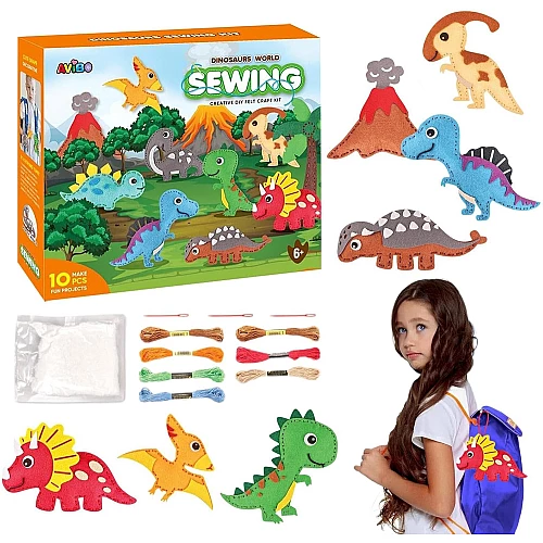 Творческий набор для шитья Динозавры от Obetty
