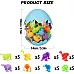 Набор сенсорных игрушек на присосках для купания (40 шт)