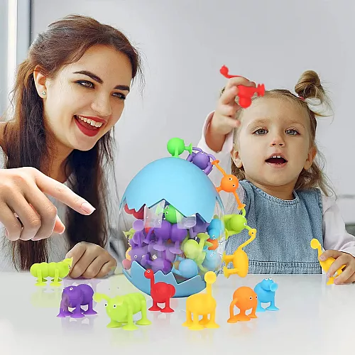 Набор сенсорных игрушек на присосках для купания (40 шт) Набор сенсорных игрушек на присосках для купания (40 шт)