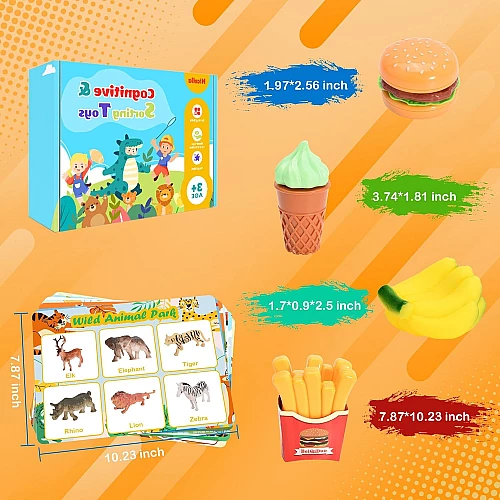 Набір Монтессорі Лото 3D для сортування та рахунку