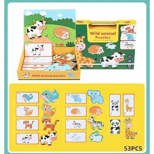 Магнітний пазл Тварини (53 елементи)