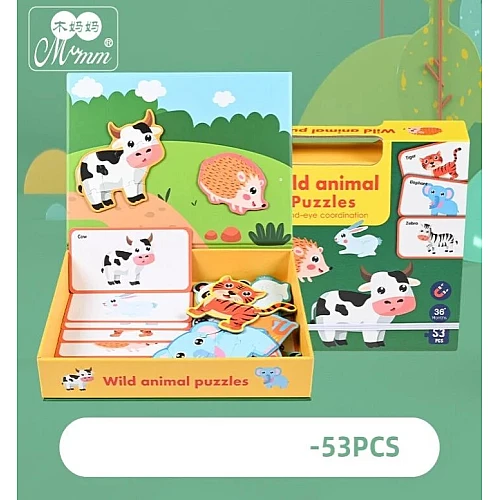 Магнітний пазл Тварини (53 елементи)