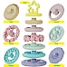 Сенсорная игрушка пирамидка Торт (7 элементов)