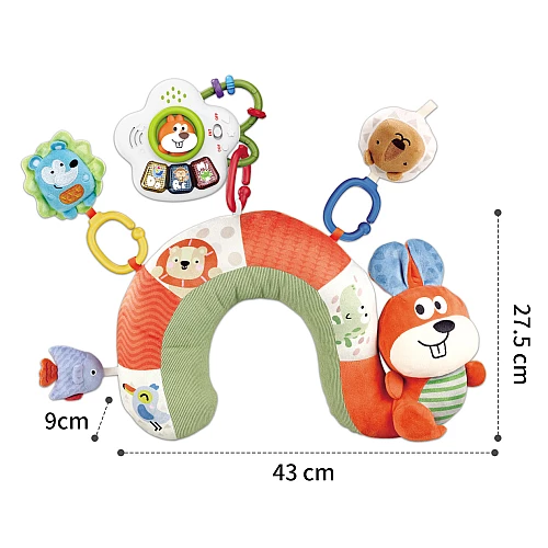 Развивающая подушка Белочка (звук / свет)