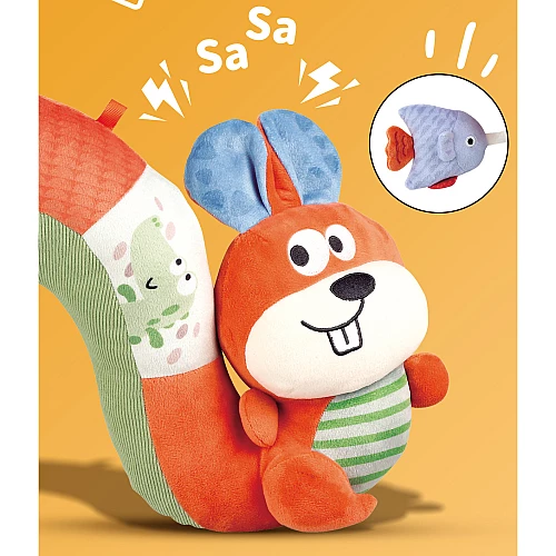 Развивающая подушка Белочка (звук / свет)