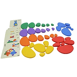 Развивающий набор Монтессори радужные камешки от Obetty