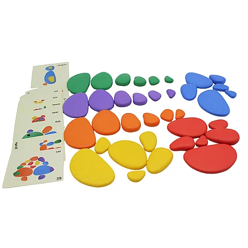 Развивающий набор Монтессори радужные камешки от Obetty