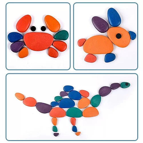 Развивающий набор Монтессори радужные камешки от Obetty