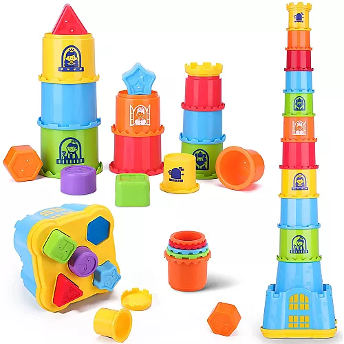 Розвиваючий набір для піску і води Формочки (18 шт) від Green Toys Розвиваючий набір для піску і води Формочки (18 шт) від Green Toys