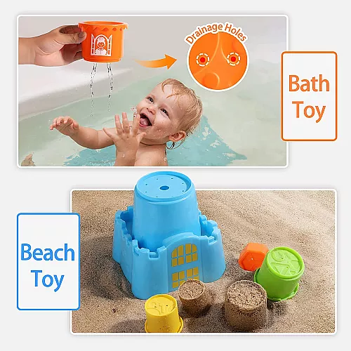 Розвиваючий набір для піску і води Формочки (18 шт) від Green Toys Розвиваючий набір для піску і води Формочки (18 шт) від Green Toys