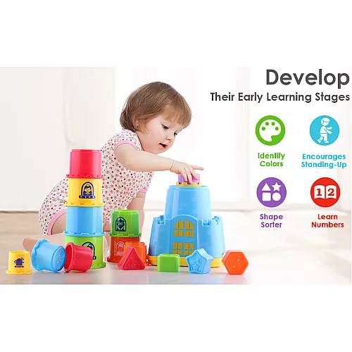 Розвиваючий набір для піску і води Формочки (18 шт) від Green Toys Розвиваючий набір для піску і води Формочки (18 шт) від Green Toys