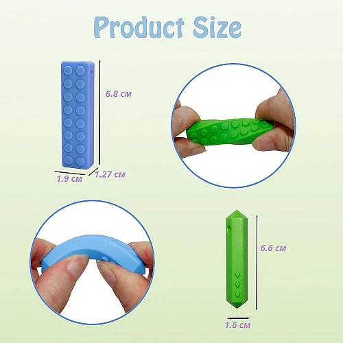 Жувальний сенсорний набір Лего (6 шт)