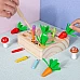 Развивающая магнитная игра сортер Морковки и червячки от Obetty