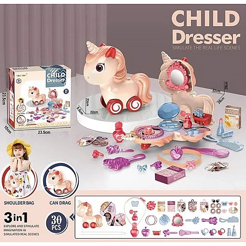 Ігровий набір 3 в 1 Студія макіяжу (30 предметів)