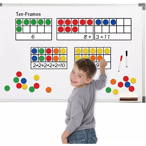 Навчальний математичний магнітний набір Рамки з фішками