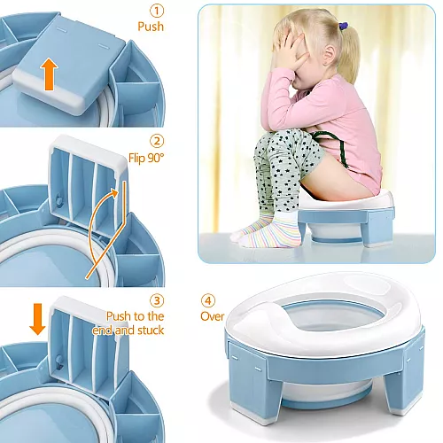 Навчальний дитячий горщик туалет для подорожей від Fisher-Price Навчальний дитячий горщик туалет для подорожей від Fisher-Price