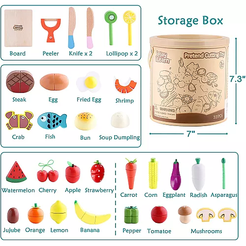 Розвиваючий магнітний набір Продукти для різання