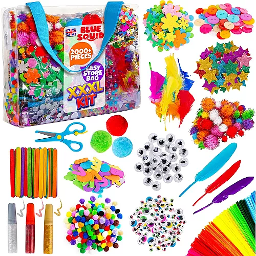 Великий набір для творчості та рукоділля XXXL Craft Kit (2000 предметів) Великий набір для творчості та рукоділля XXXL Craft Kit (2000 предметів)