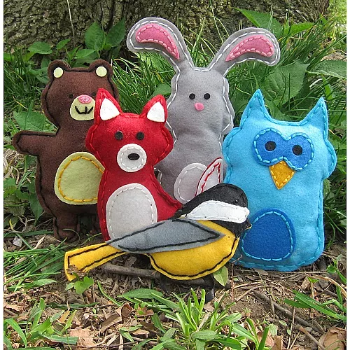 Набір для шиття Лісові тварини (5 шт) від Craftster's Sewing kits Набір для шиття Лісові тварини (5 шт) від Craftster's Sewing kits