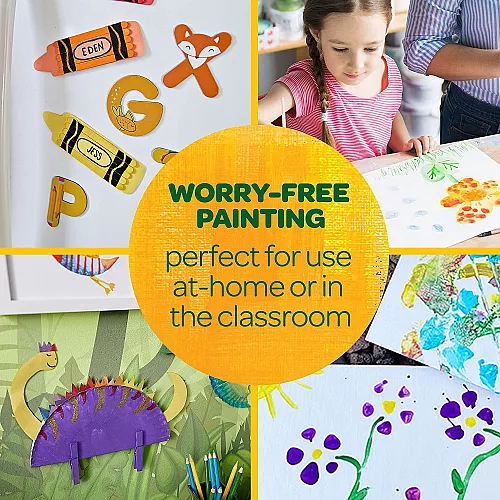 Набор для творчества Моющиеся пальчиковые краски (6 шт) от Crayola Набор для творчества Моющиеся пальчиковые краски (6 шт) от Crayola