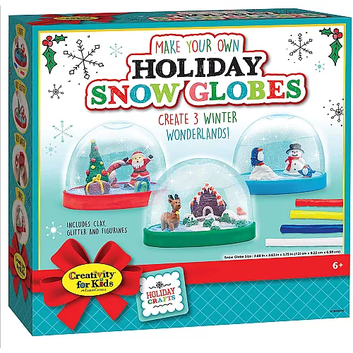 Набор для творчества Новогодние снежные шары (3 шт) от Creativity for Kids Набор для творчества Новогодние снежные шары (3 шт) от Creativity for Kids